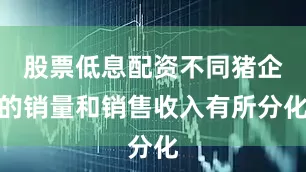 股票低息配资不同猪企的销量和销售收入有所分化